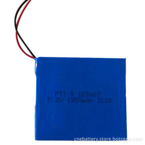 7.4V/1,950mAh Lithium Rechargeable Polymer Battery Pack for Electric Products